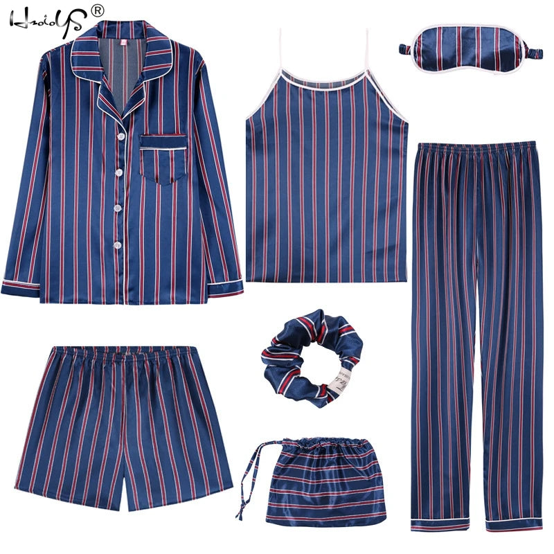 Seven-Piece Pyjama Set For Women