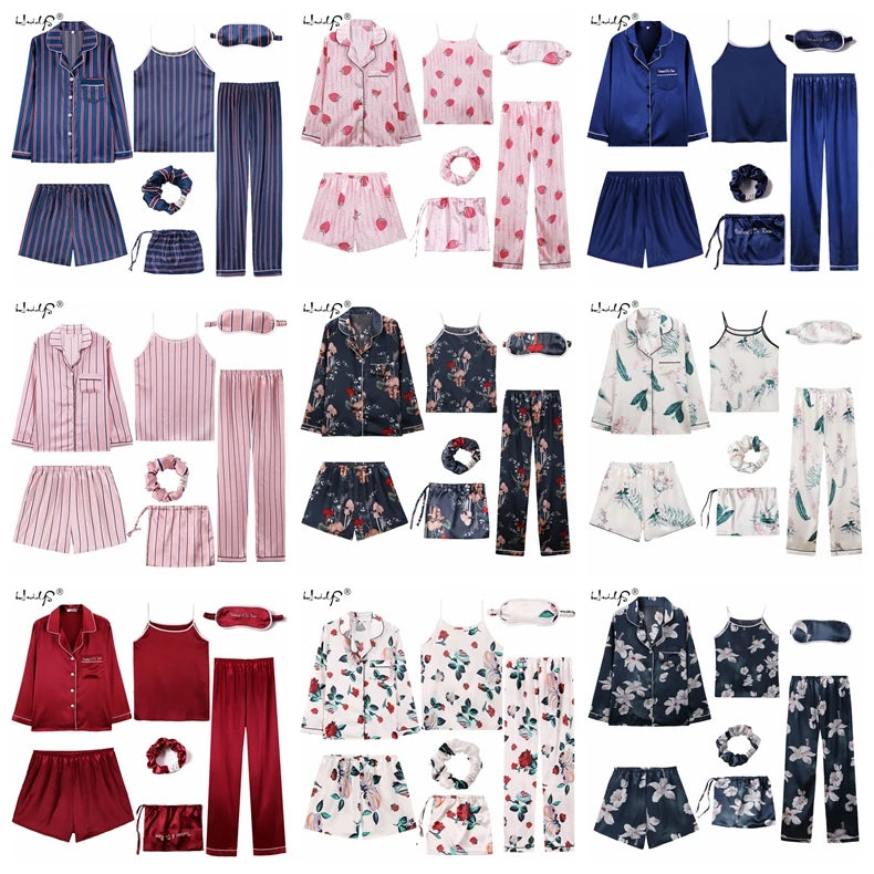 Seven-Piece Pyjama Set For Women