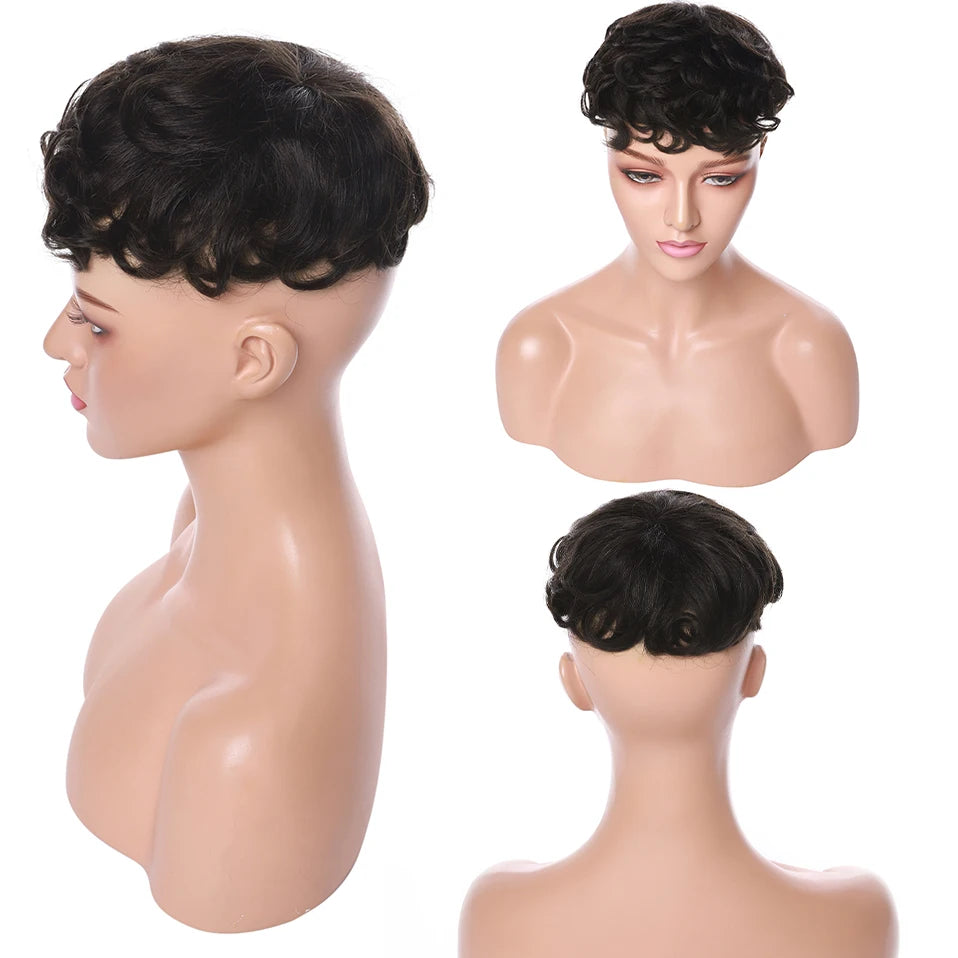 Curly Natural Indian Hair Toppers For Women