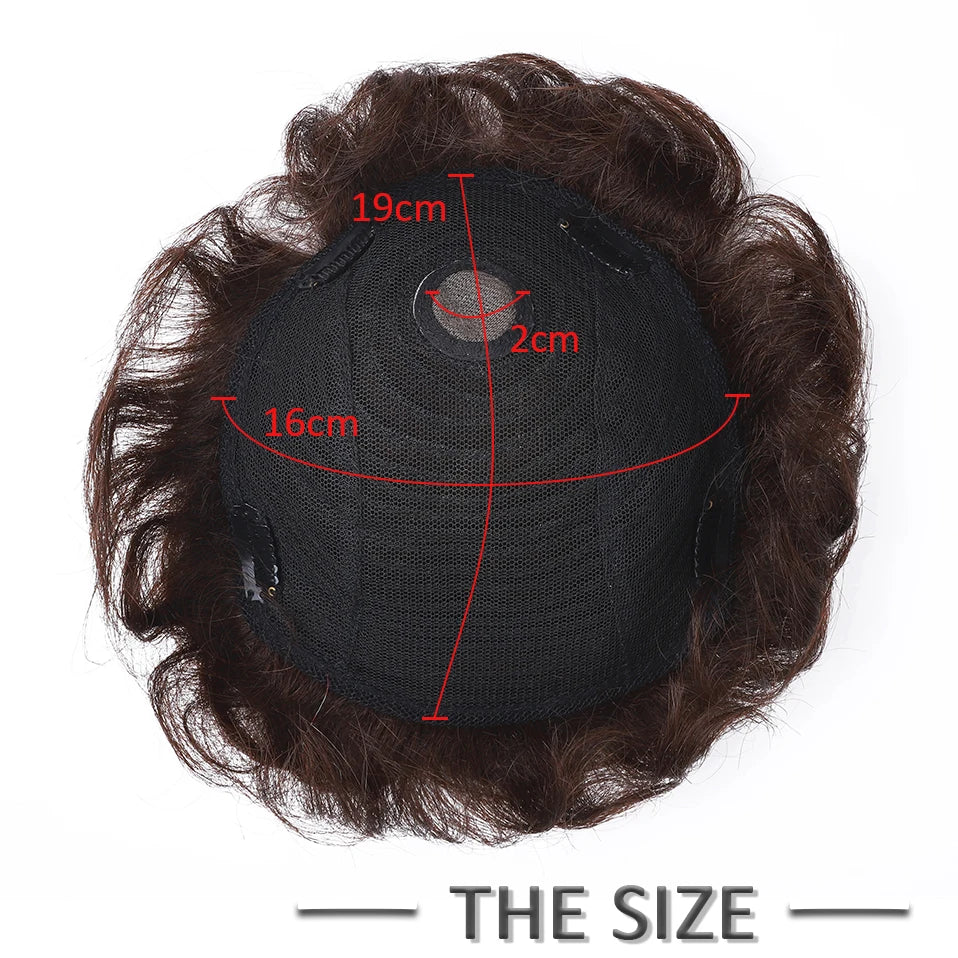 Curly Natural Indian Hair Toppers For Women