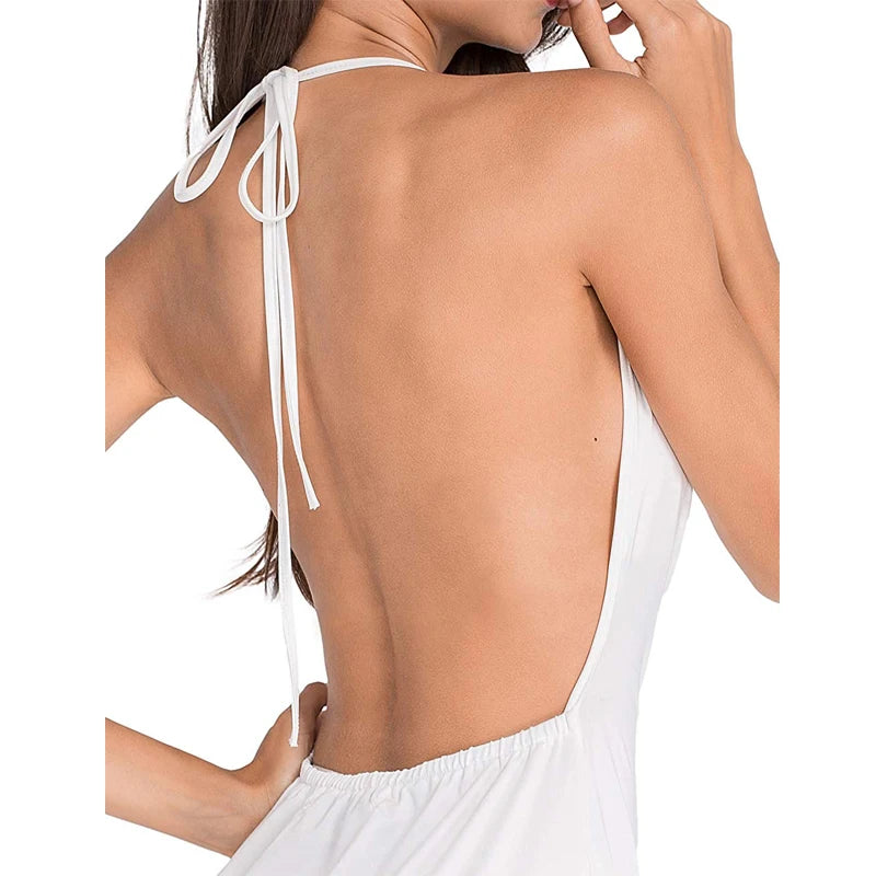 Summer Dress 2019 Casual Fashion Women Sexy Solid Bodycon Mini Dress Vestido Backless Ropa Mujer Jurk Plus Size Club Party Dress