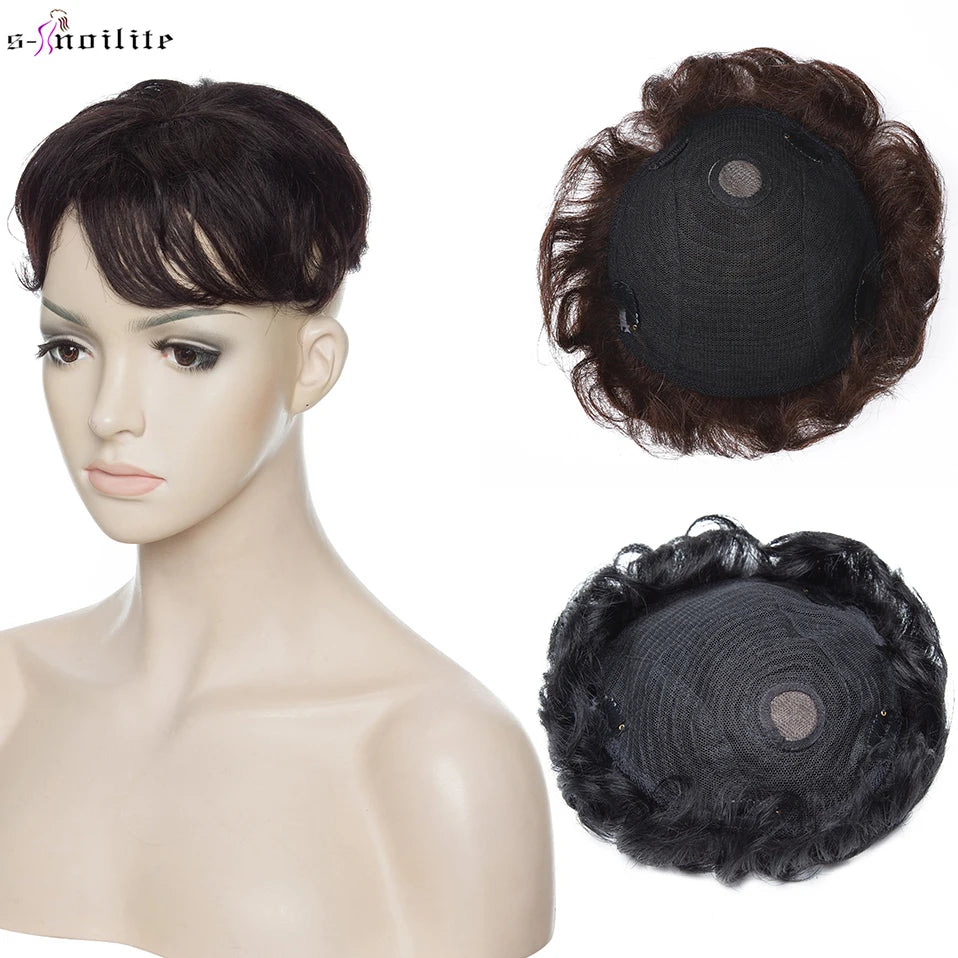 Curly Natural Indian Hair Toppers For Women
