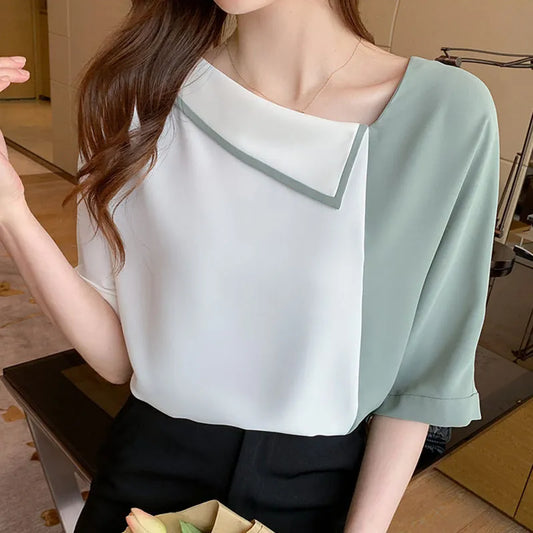 New Loose Chiffon Blouse