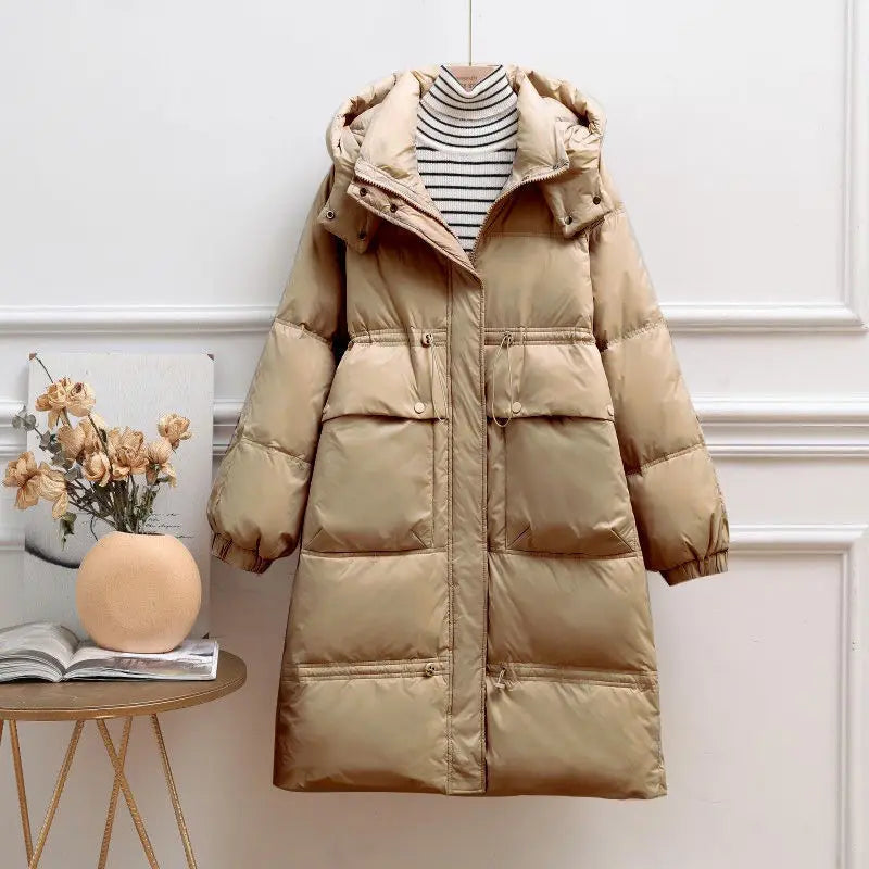 Women's Winter Midi Down Jacket