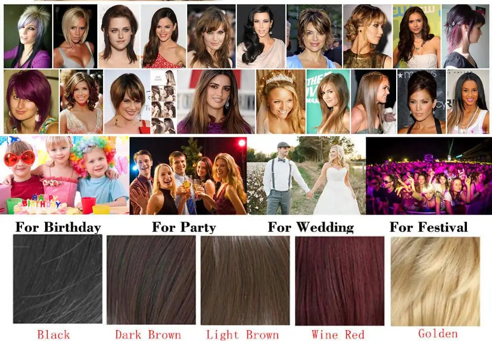 Women‘s Fashion Short Wigs with Bangs Pixie Cut Soft Straight Wigs Brown Synthetic Hair Wig Costume Party Wig for Women