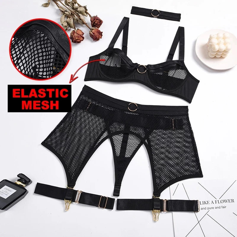 Four-Piece Lingerie Set