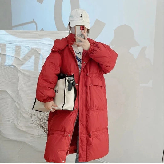 Women's Winter Midi Down Jacket