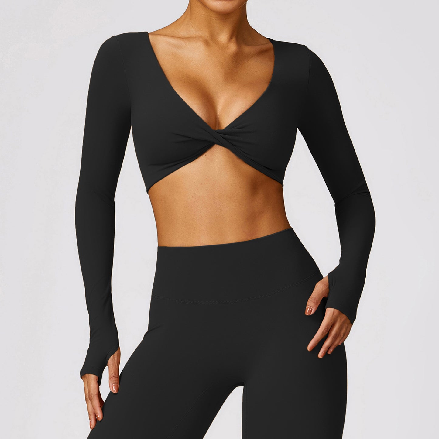 Quick-drying Tight Workout Clothes Casual Running Sport Long Sleeve Top