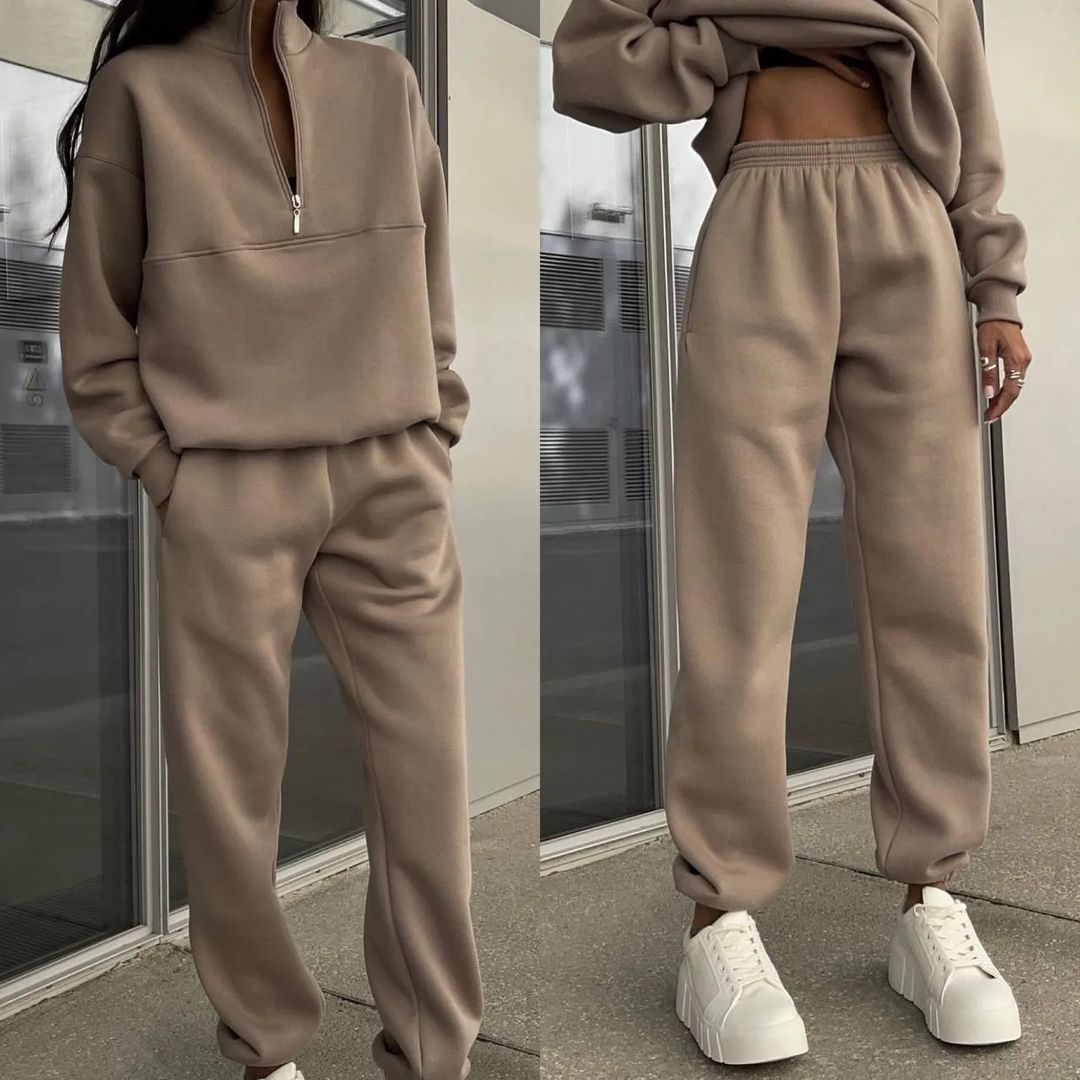 Thickened Long-Sleeve Sweater &Trousers