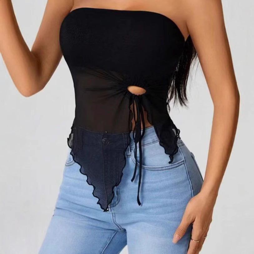 Shoulder-Baring Irregular Top