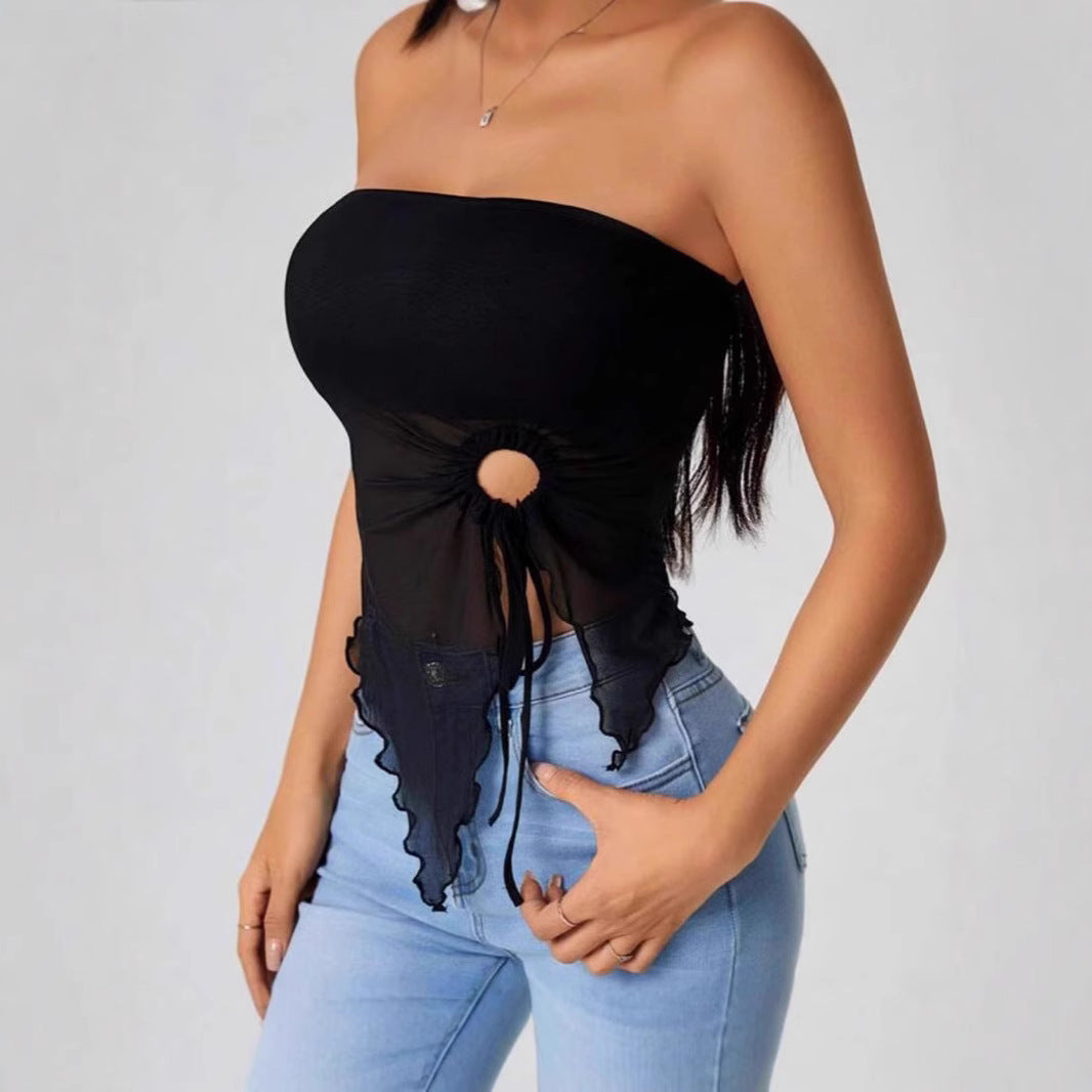 Shoulder-Baring Irregular Top