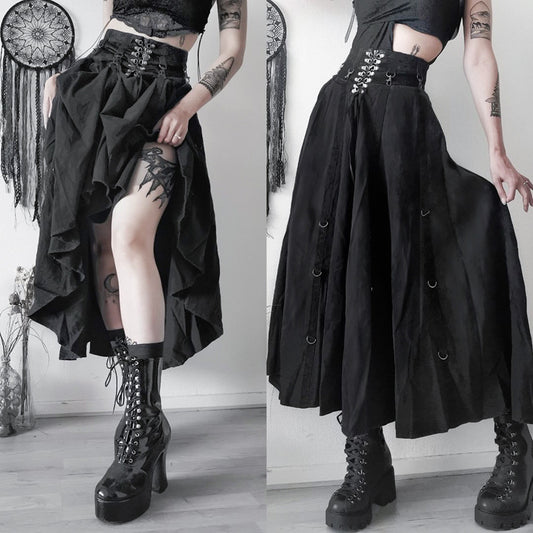 Elegant Slim-Fit Large Swing Skirt