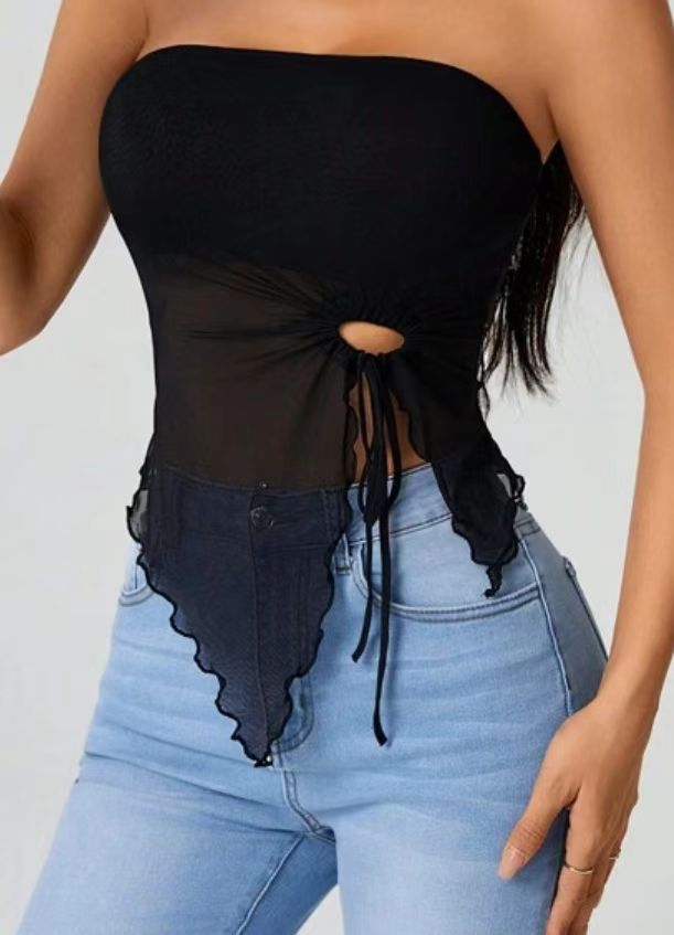 Shoulder-Baring Irregular Top
