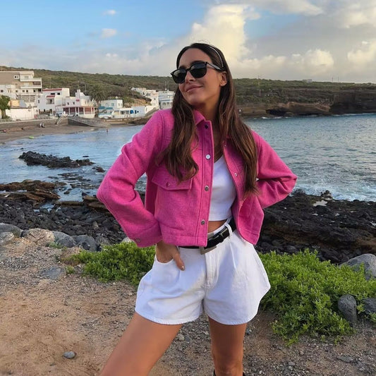 Soft Woollen Short Jacket