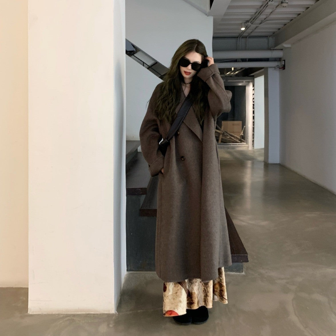 Velvet Double-Sided Wool Coat