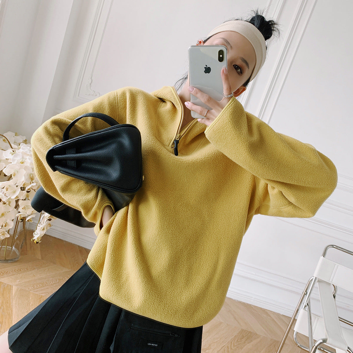 Thin Hoodie Loose Long Sleeve Sports Fleece