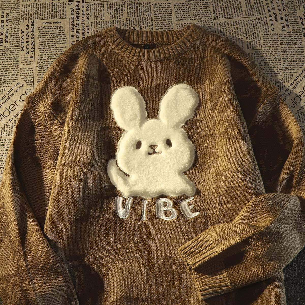 Vintage Rabbit Sweater For Women