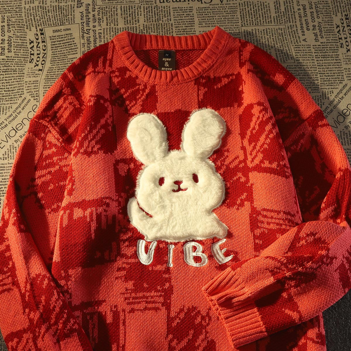 Vintage Rabbit Sweater For Women