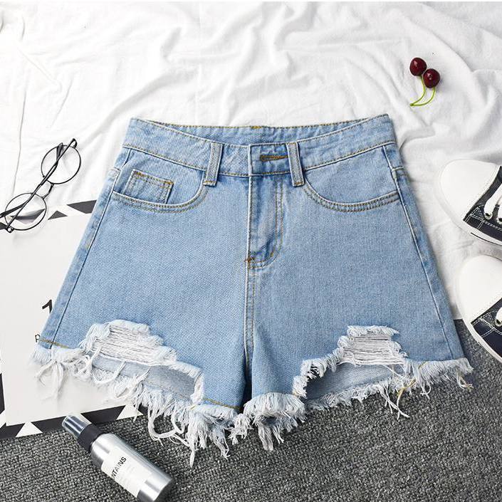 Women's Hot High-Waist Denim Shorts