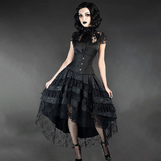 Gothic-Style Retro Lace Skirt