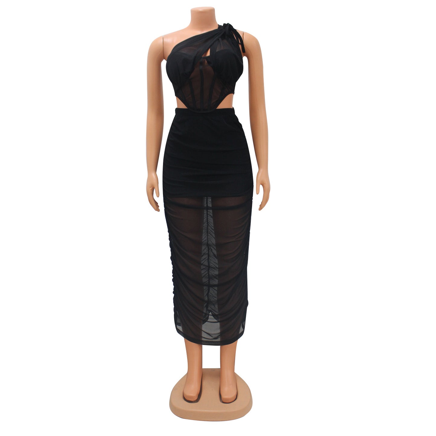 Mesh Two-Piece Outfit Set