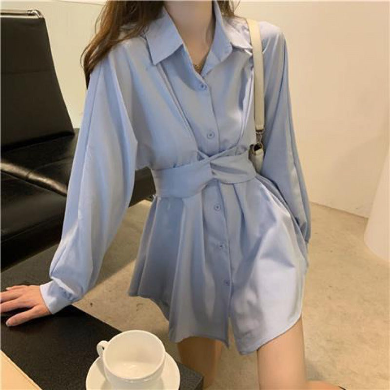 Polo Shirt Dress & Shorts Outfit