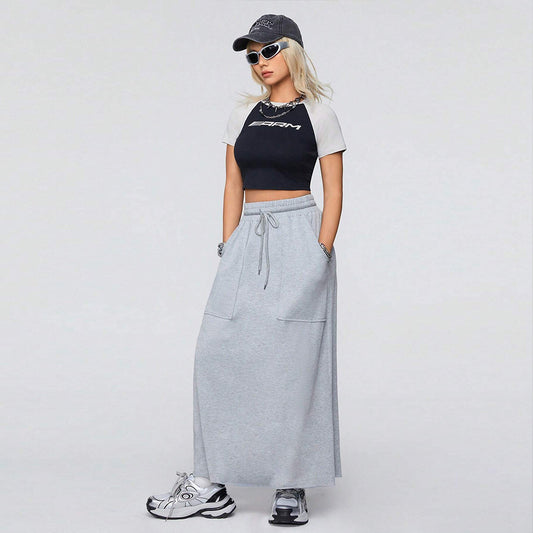 Tie-Up Casual Skirt