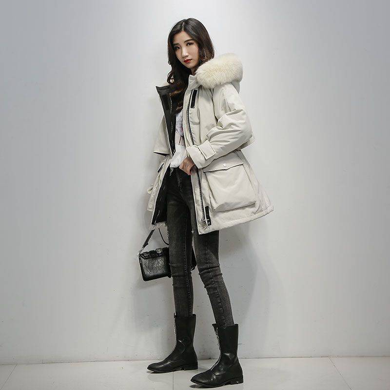 Women's Mid-Length Down Cotton-Padded Loose Thick Cotton Coat