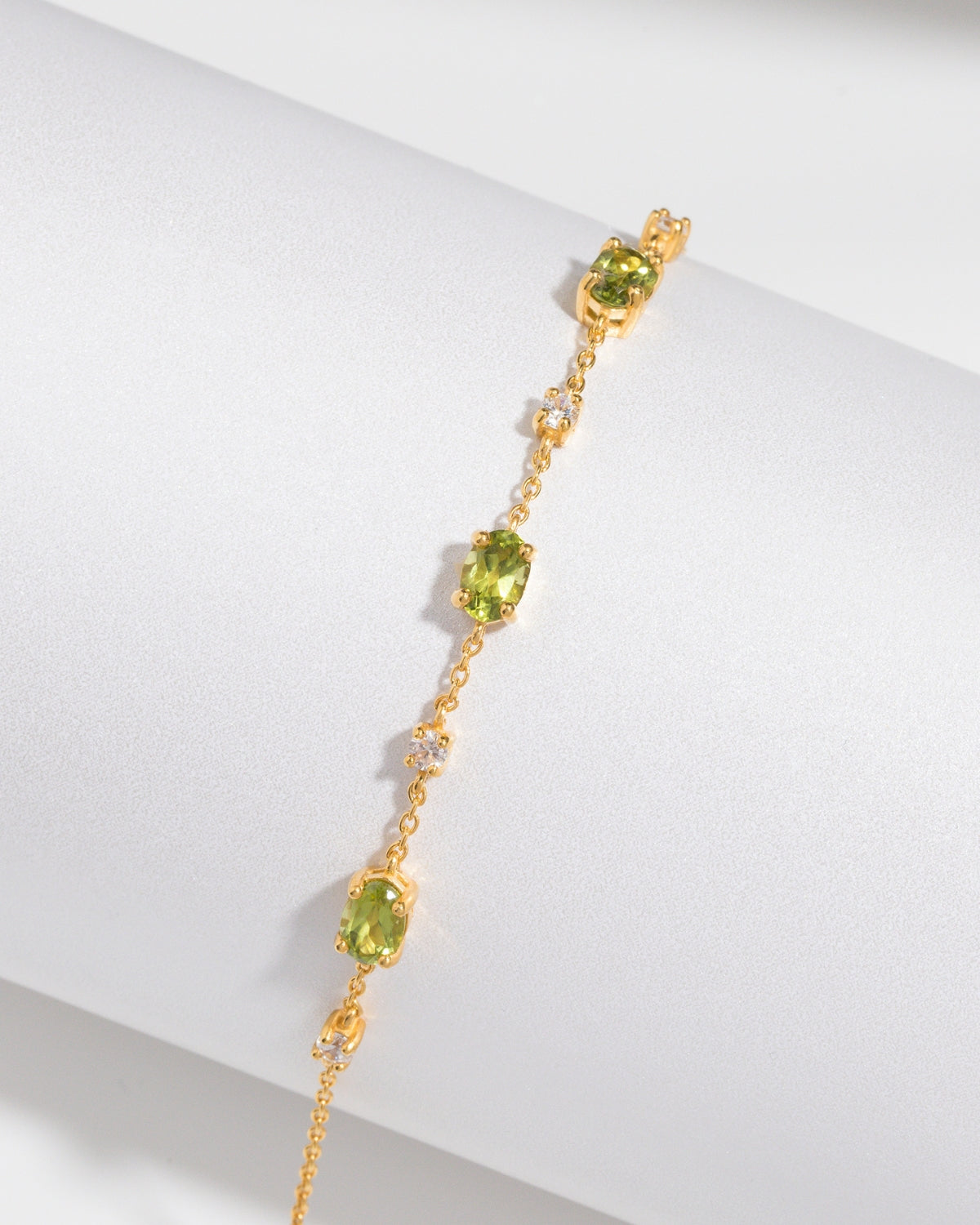 Peridot Bracelet in 18k Gold Vermeil