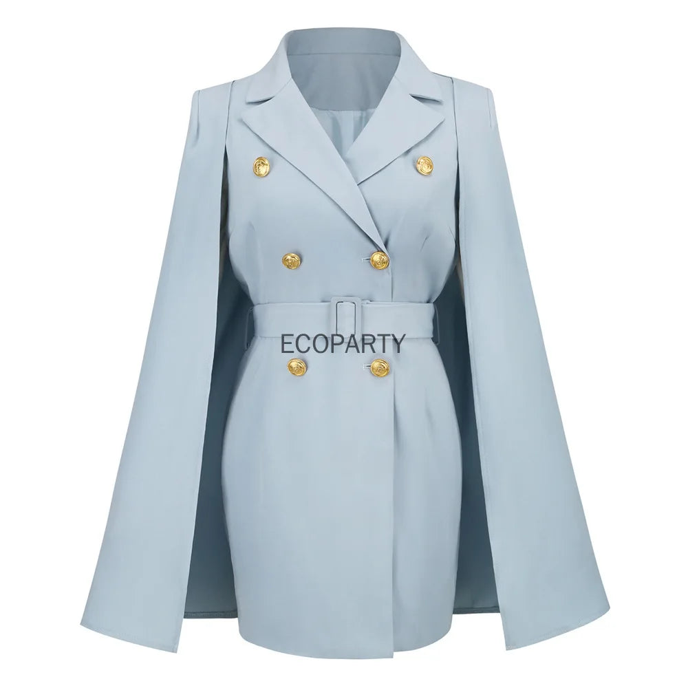 Casual Slim Cloak Suit