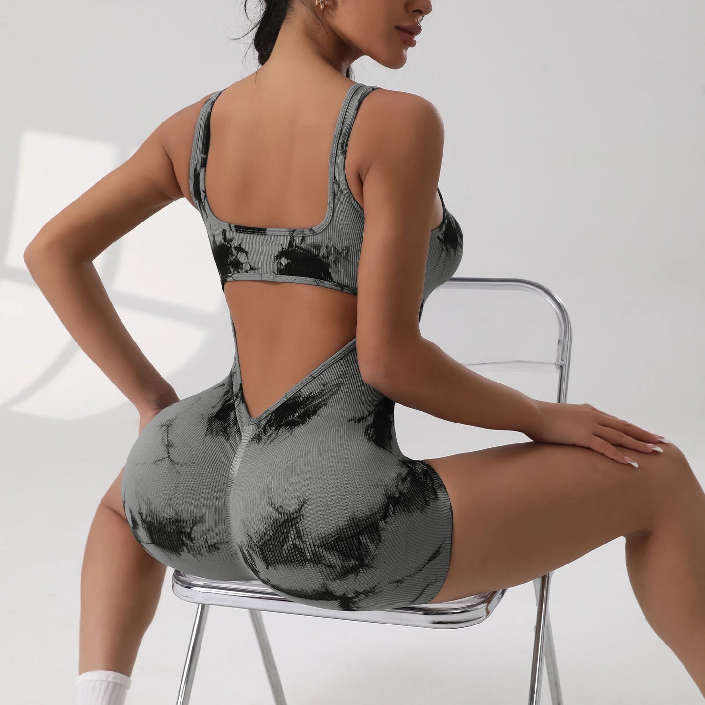 Cut-Out Fitness Jumpsuit