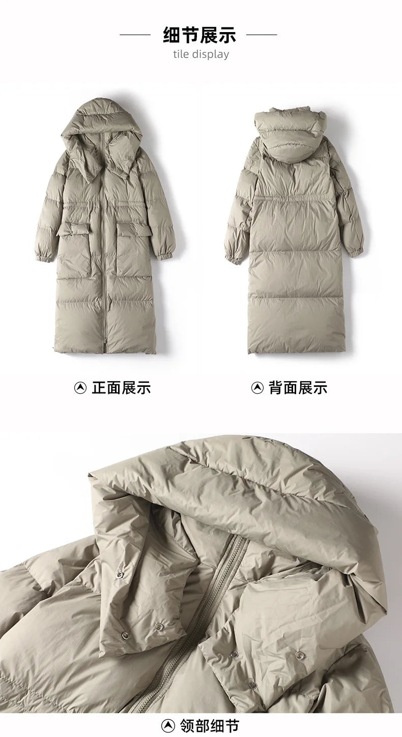 Long Padded Lightweight Winter Jacket For Women