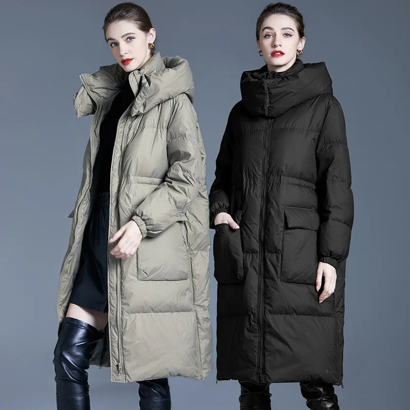 Long Padded Lightweight Winter Jacket For Women