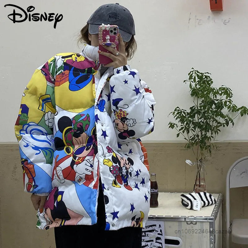 Cartoon Printed Coat For Women