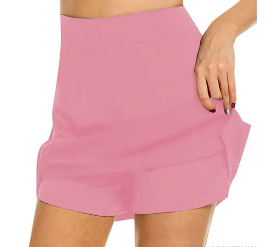 S-4Xl Skirt Ladies Large Size High Waist Slim Slimming Short Skirt A-Line Shorts Tennis Sports Short Skirt Women