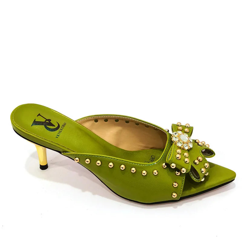 Rivet-Style Matching Shoes & Bag Set