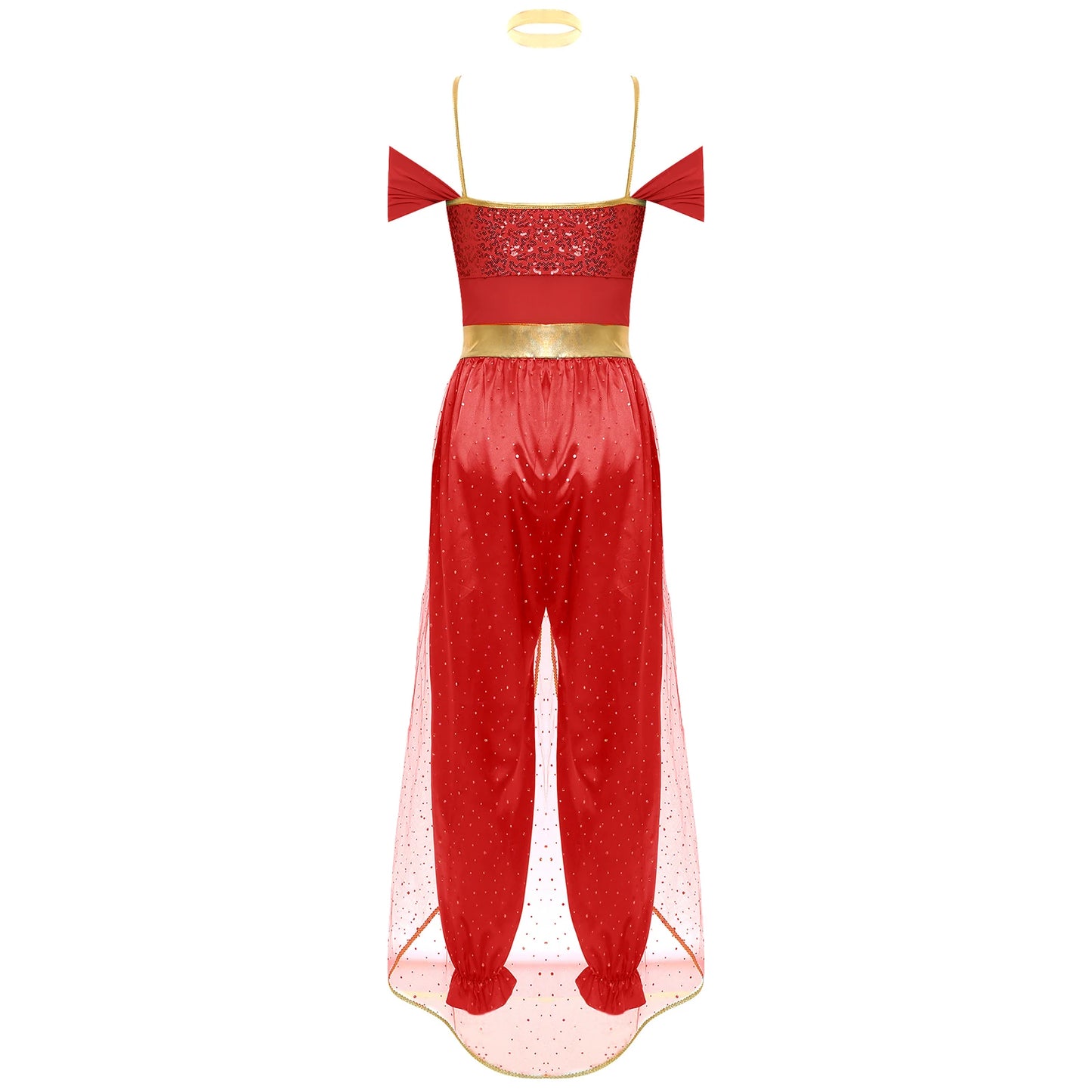 Bollywood-Style Women's Long Pants Jumpsuit