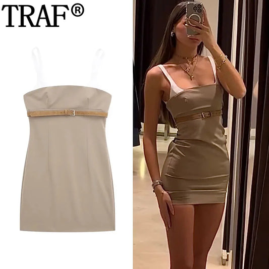 Sleeveless Bodycon Slip Mini Dress