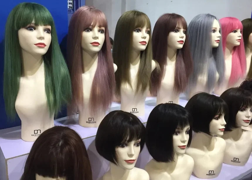 22“ Long Omber 3Style Black Brown Straight Women’s Cosplay Hair Wig