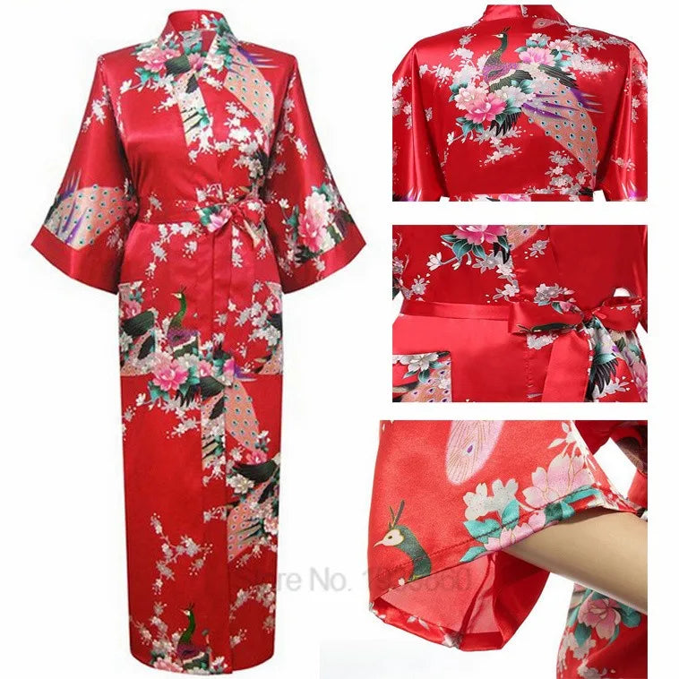 Intimate Print Silk Rayon Robe