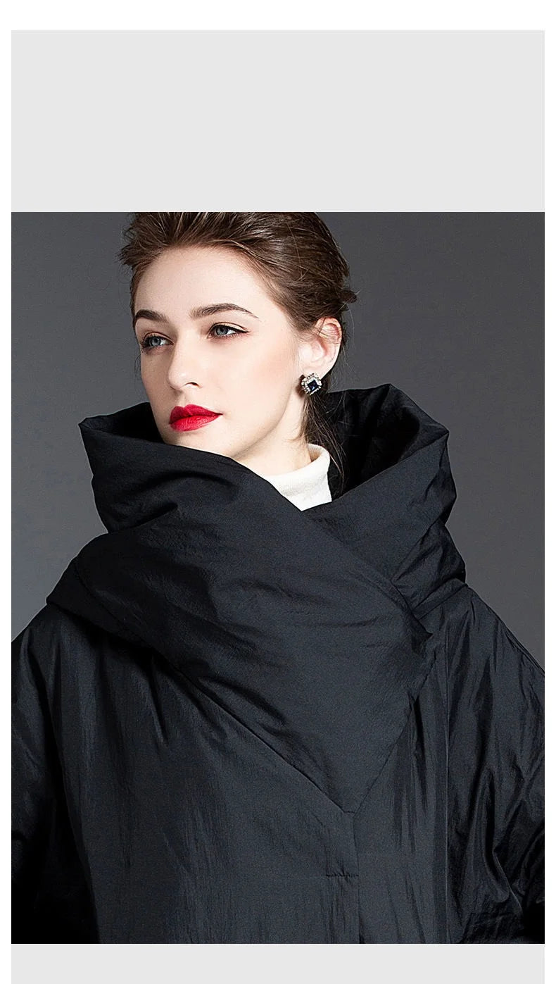 Thick  Loose Long Hooded Women's Jacket