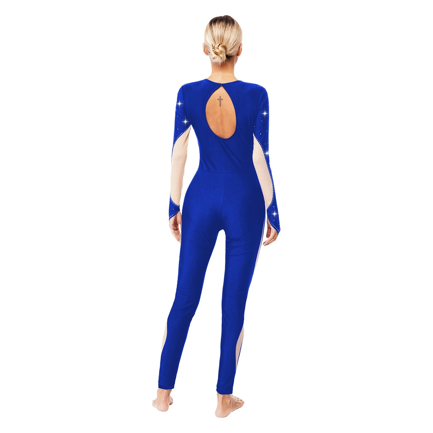 Rhinestones Ballet Dance/Gymnastics Jumpsuit