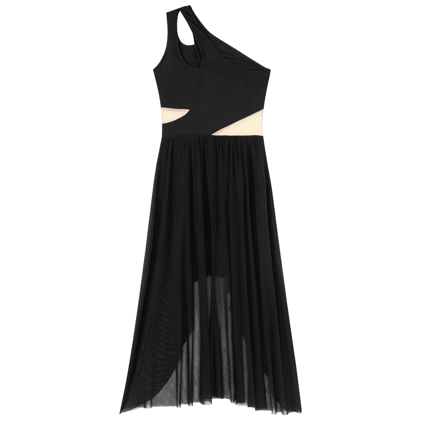 Women Lyrical Dance Costume Sleeveless Rhinestone Ballet Gymnastic Leotard Skirt with Crop Top Set Contemporary Dance Dress