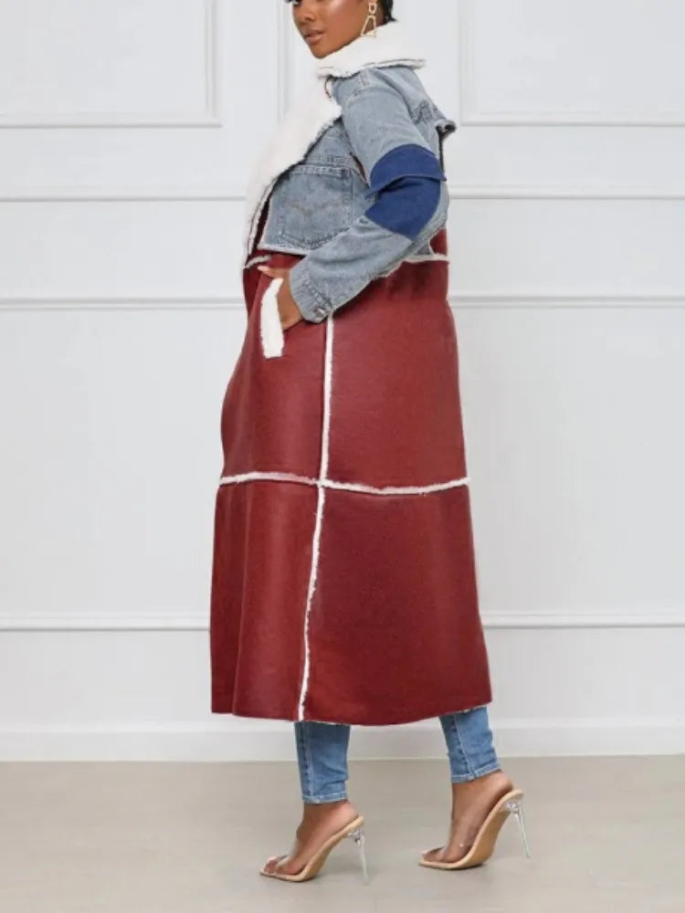 Denim Long Coats for Women