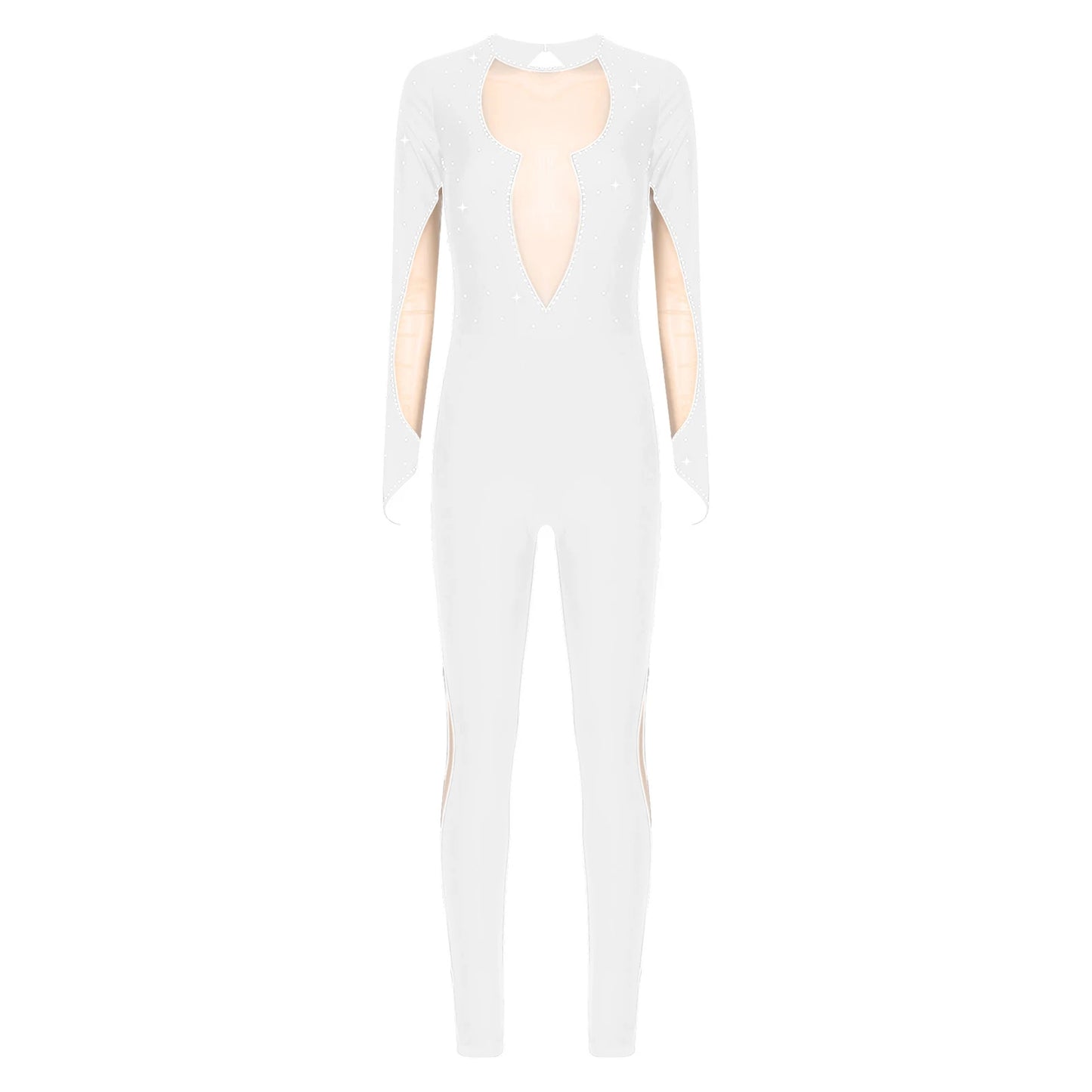 Rhinestones Ballet Dance/Gymnastics Jumpsuit