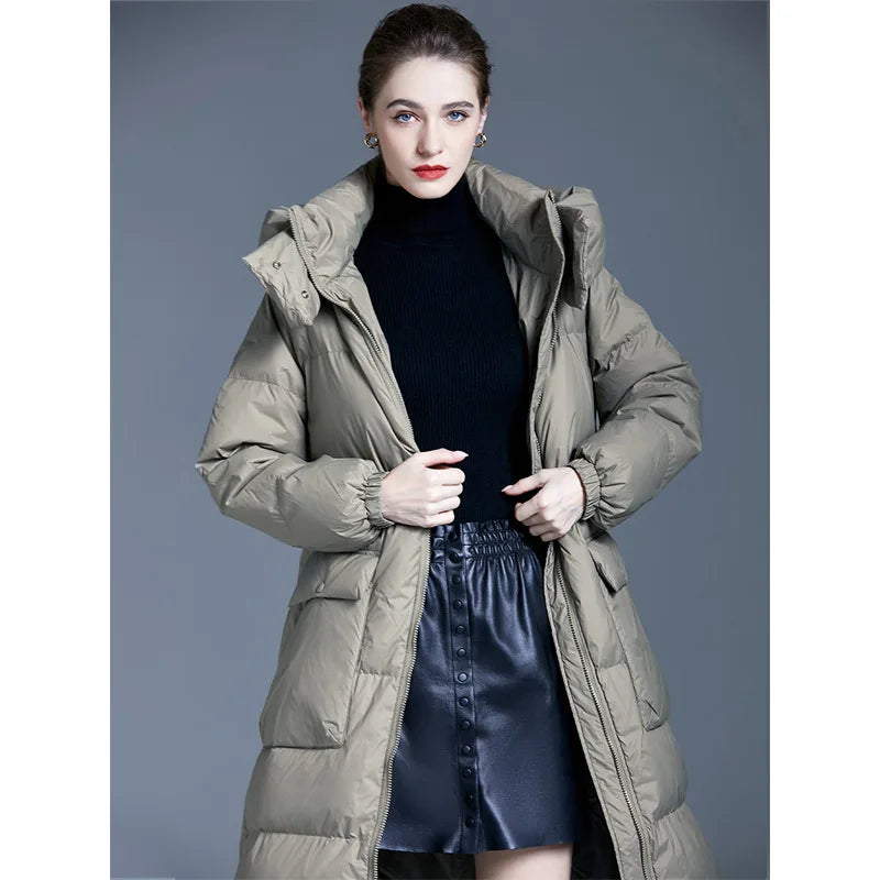 Long Padded Lightweight Winter Jacket For Women