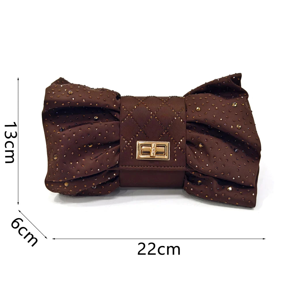 New Elegant Heels & Rhinestone Handbag Set