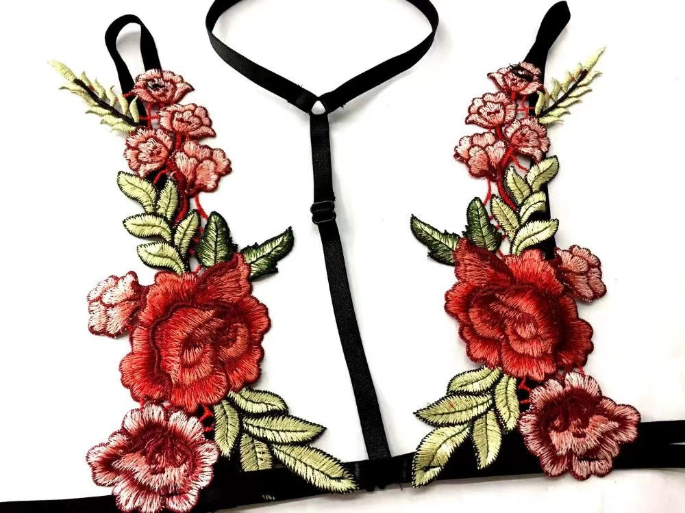 Lace Rose Mini Bra + Panties Set