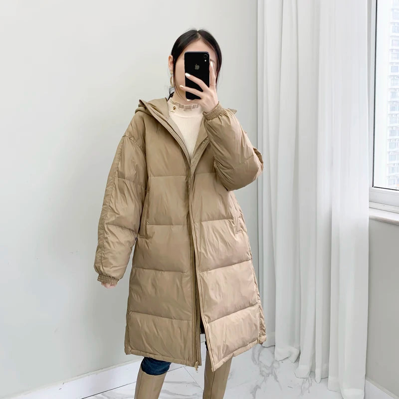 New Loose Thickened Long Parkas Winter Jacket