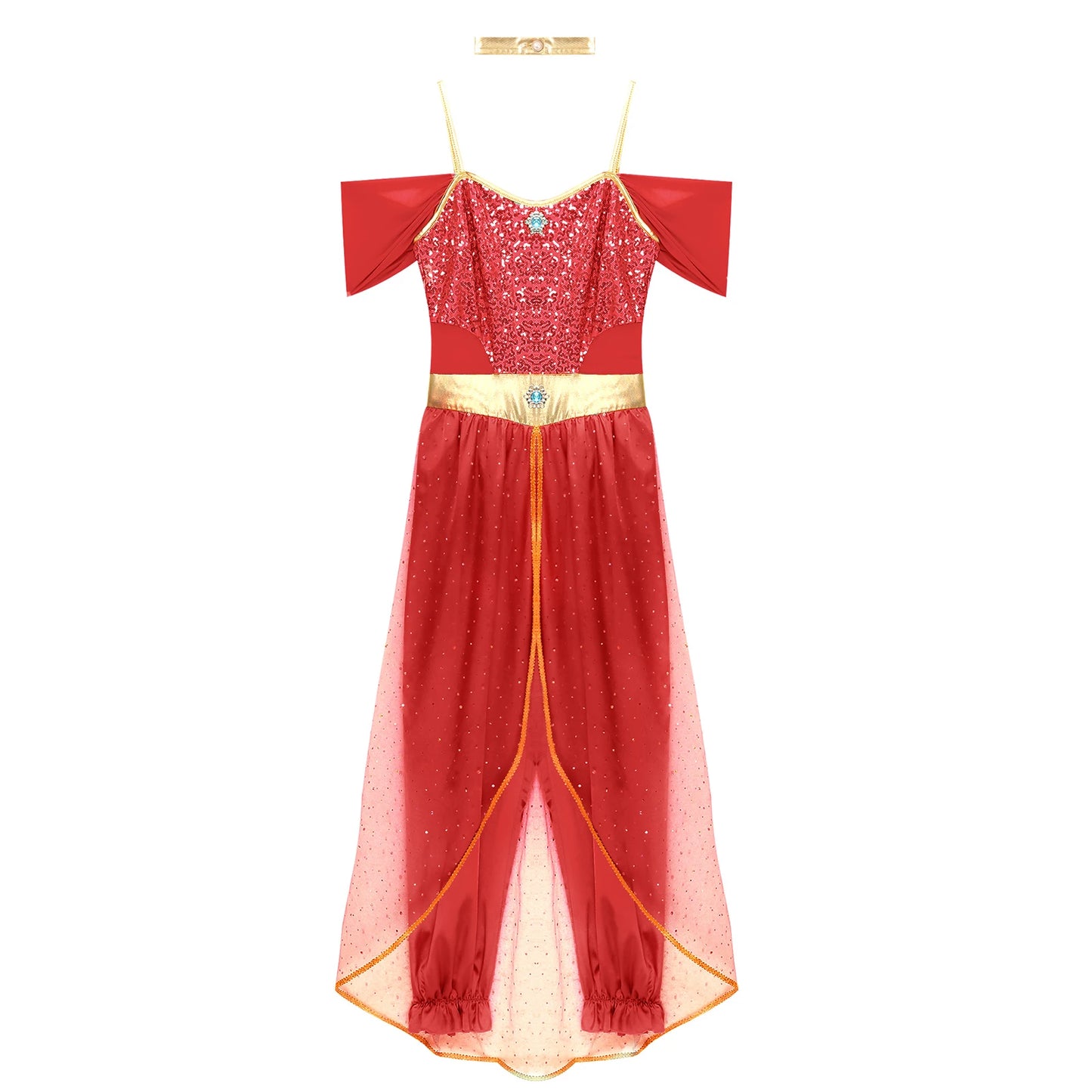 Bollywood-Style Women's Long Pants Jumpsuit